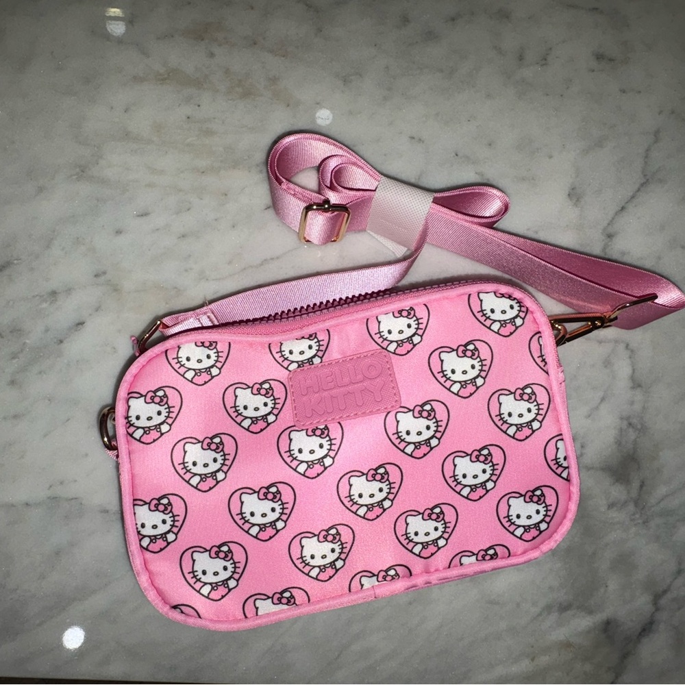 Hello Kitty Heart Pattern Pink Bag